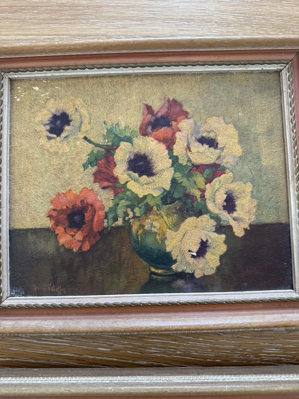 Set of 2 Framed Floral Still Life Prints Flowers in Vase Nature Theme gallery