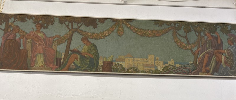Roman pastel painting on board 1930 34×147