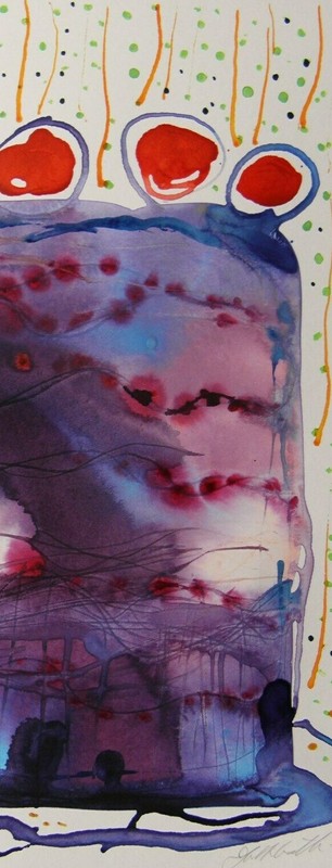 Original ABSTRACT Expressionism Painting Watercolor John Williams art JMW Raw gallery