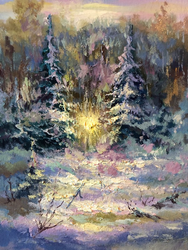 Christmas Trees | Oil on Canvas | Painting