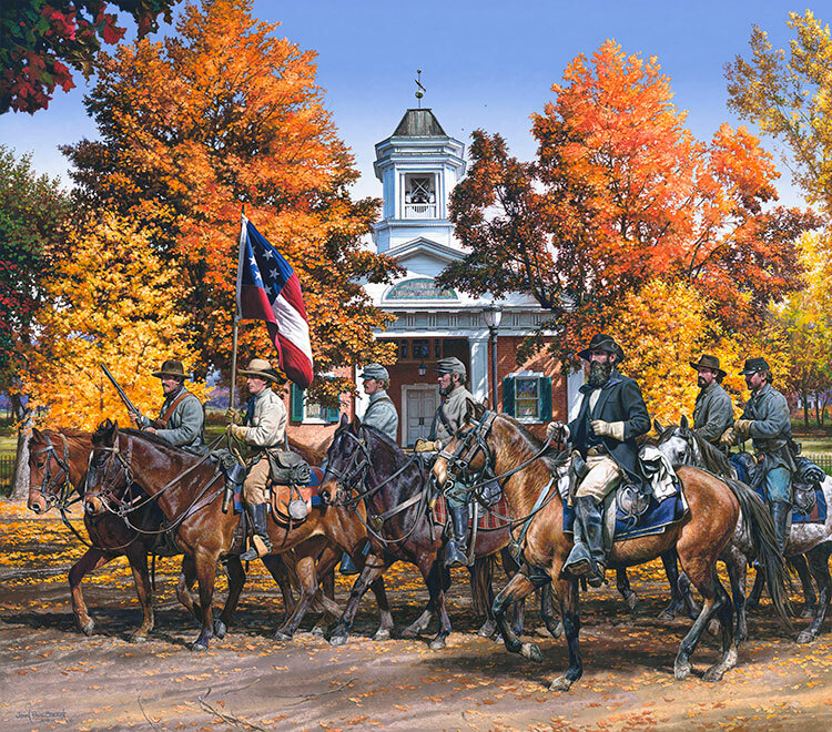 McNeill’s Rangers in Moorefield – By John Paul Strain – New Signed Paper Giclée