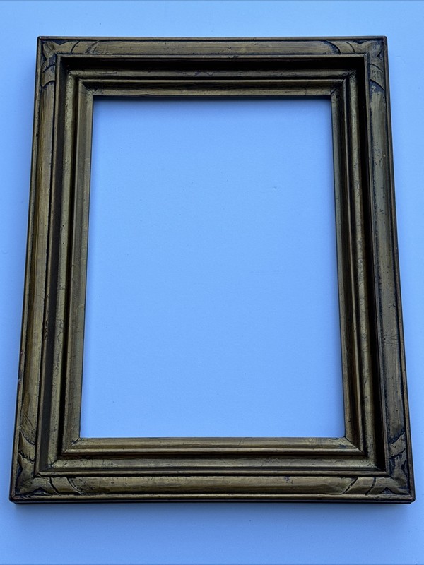 ANTIQUE FRAME FOR A PAINTING PRINT PHOTOGRAPH INSERT SIZE 10 BY 14 INCHES DECO gallery