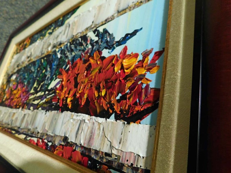Maya Eventov "Fall Brillance Suite" I 101012-07 Orig Oil on Canvas Tree H.Signed gallery