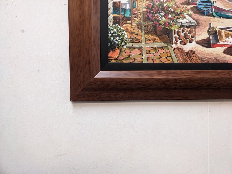 " Siesta " Framed Serigraph by Anatoly Metlan . S/N gallery