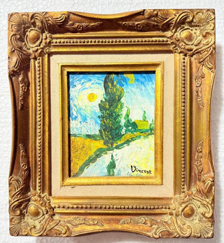Vincent van Gogh Handmade Oil Painting Sealed Antique framed