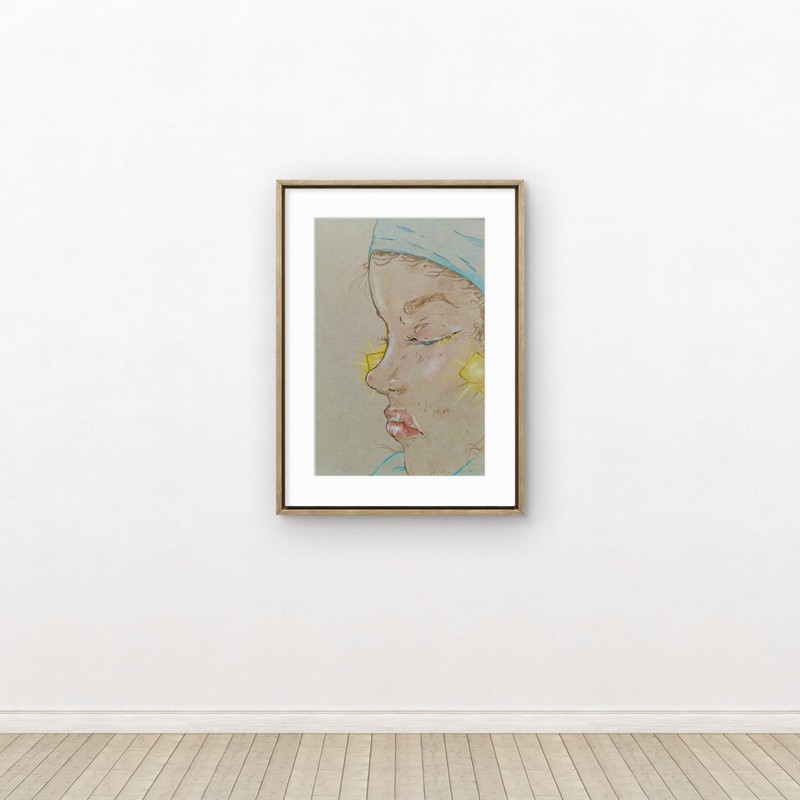 Original Pastel 9x6 Hand Drawing Wall Art Home Decor Color Pencil Detailed gallery
