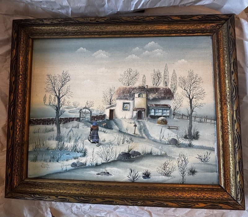 Danka Weitzen Original Signed Painting. Stretched Canvas On Solid Wood Frame gallery