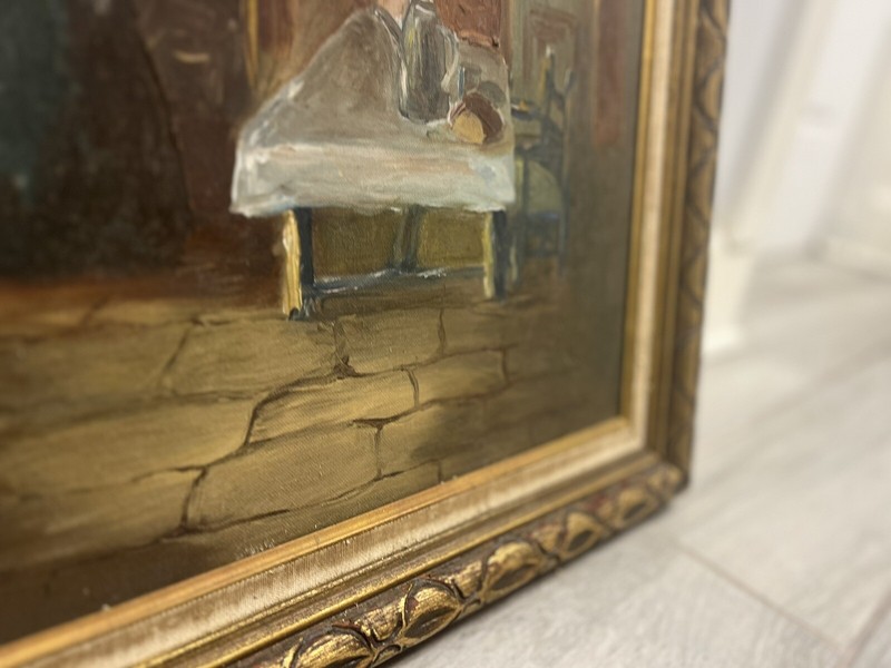 A.B. Simpson. Rare, very old, signed by the author, handmade painting. gallery