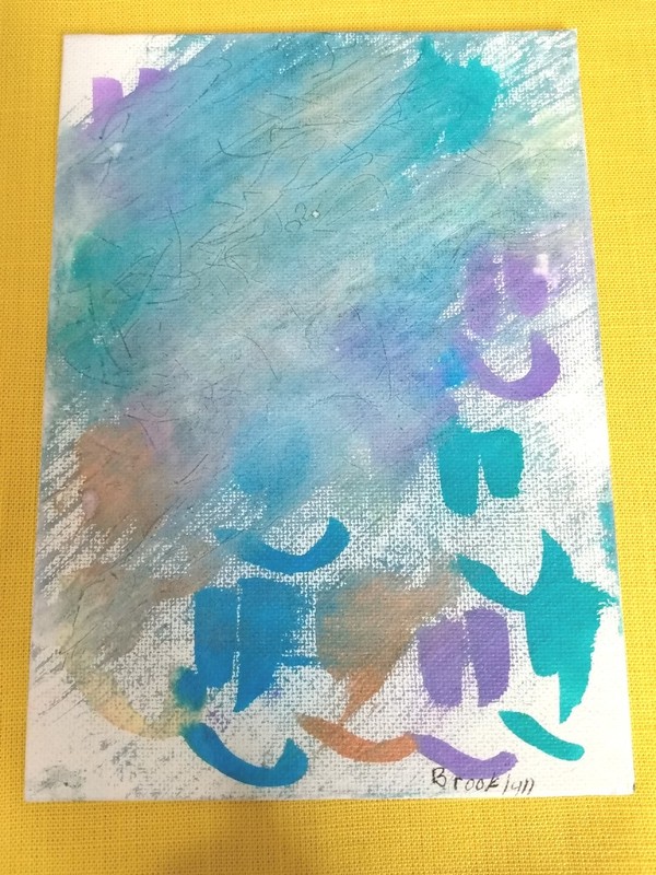 «Unfinished» by Brooklyn Water Colors on Canvas 5″ X 7″