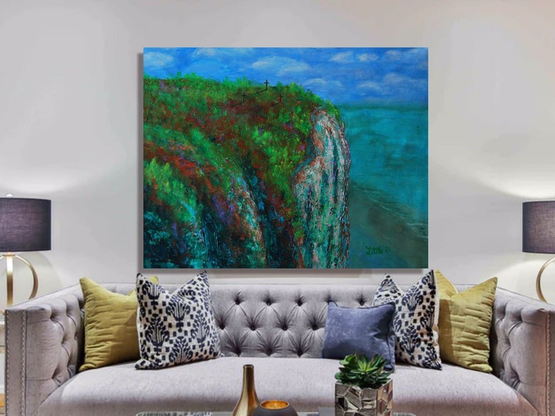 Mark W. Little, Original, Authentic, 72” X 60” Acrylic, Abstract, POP Art, Giant