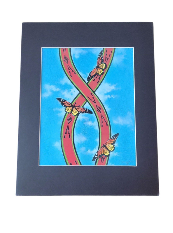 VIRGIL VIGIL PASSEPARTOUT PRINT – TESUQUE PUEBLO, NEW MEXICO
