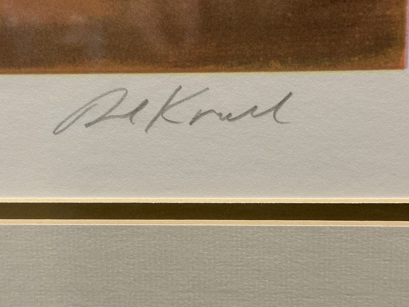 Rare Signed & Numbered David Kroll- gallery glass, double matted gorgeous frame gallery