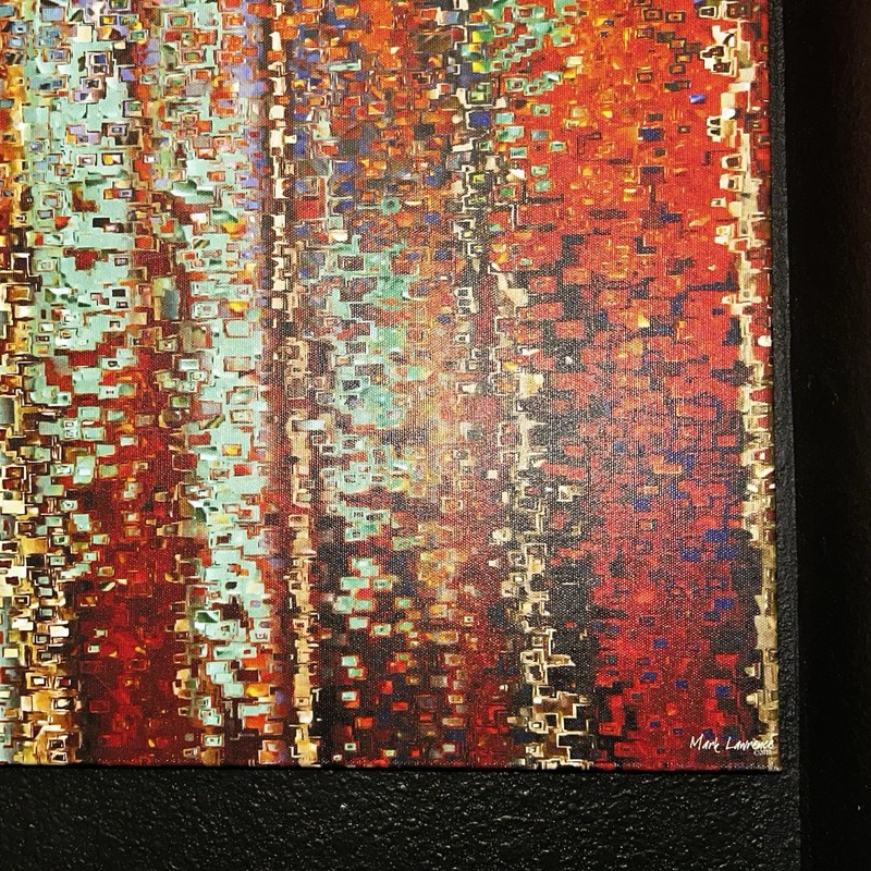 Signed Mark Lawrence 2010,My Kingdom Is not Of This World..Canvas Painting 30x20 gallery