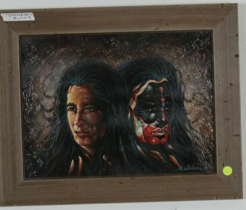 "Transformations" By Anthony Sidoni Signed Oil Painting on Board 11 3/4"x15 1/2" gallery