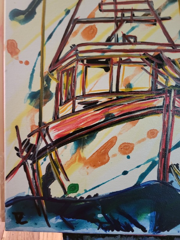 Neo Expressionism Original Modern Abstract Artwork Acrylic Painting Canvas 11x14 gallery