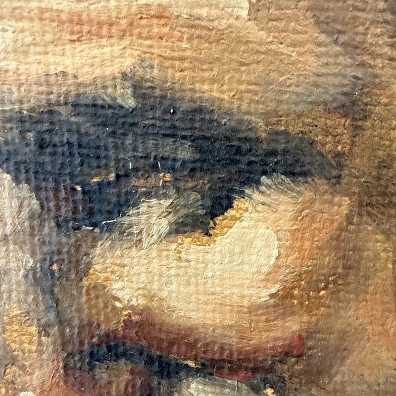 Bacci Old Man Original Oil Painting Bearded Man Portrait Impasto Palette Knife gallery