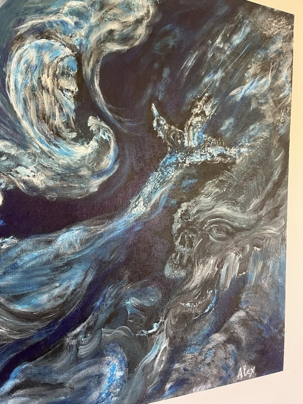 Original Picture Painting “ Vision “ Alex Altman gallery