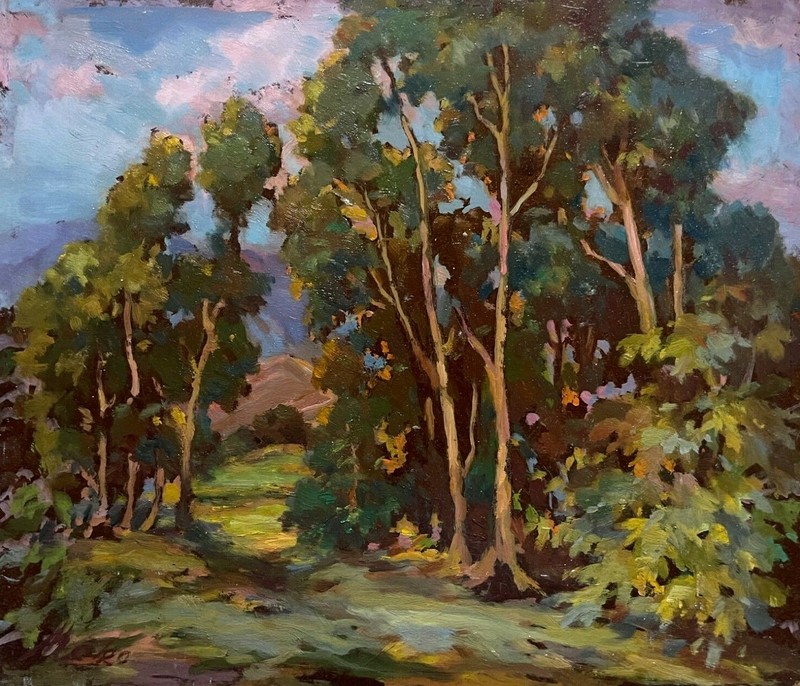 «Eaton Canyon» Painting by BARTHOLOMEW MAKO, Circa 1940’s, Impressionism