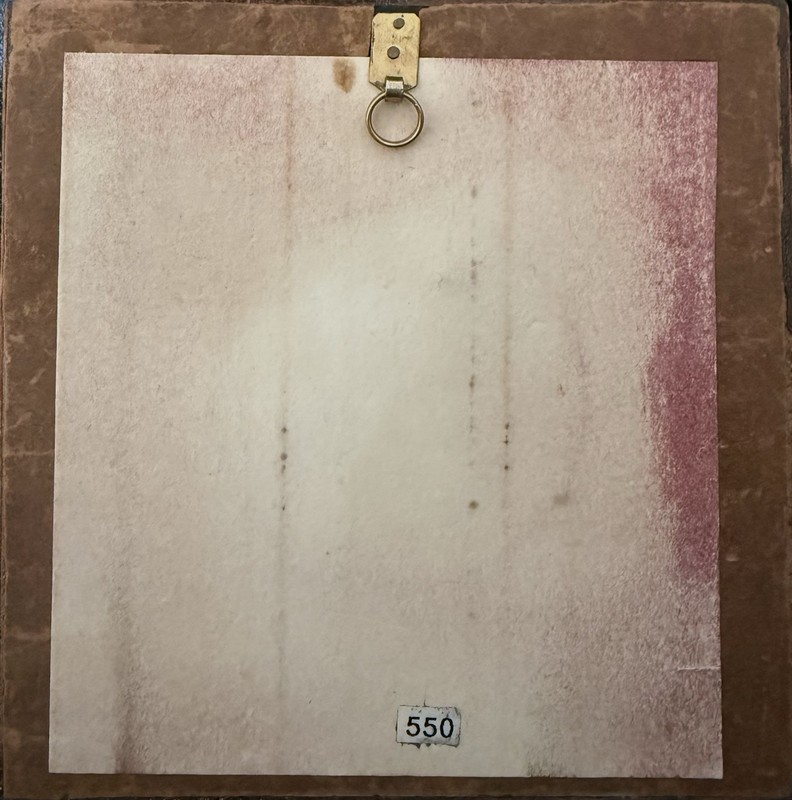 Signed Portrait Miniature by Sebito Chemin in Oyster Wood Frame, mid-19th C. gallery