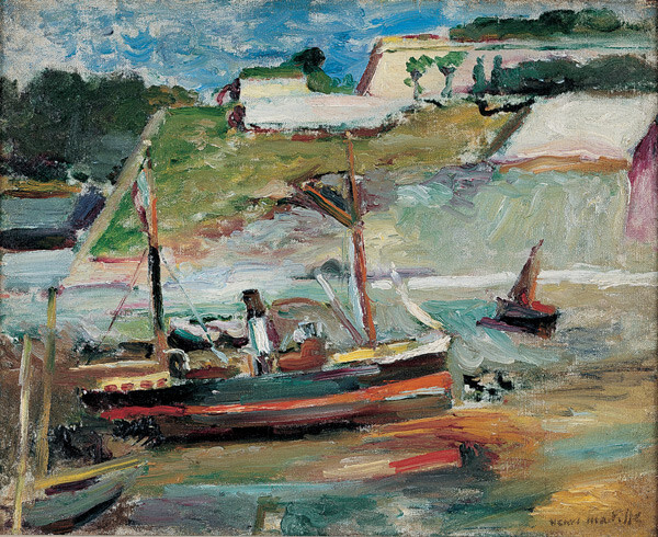 100% Handmade oil painting, Belle ile le port de palais by Henri Matisse HM029