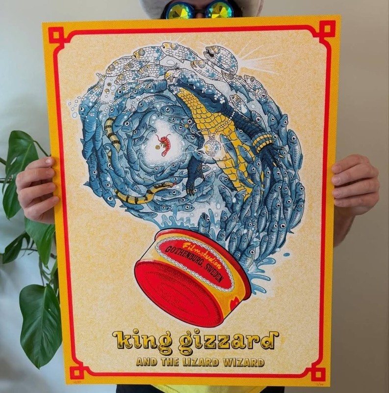 King Gizzard and The Lizard Wizard Gothenburg Sweden Poster Concert Art