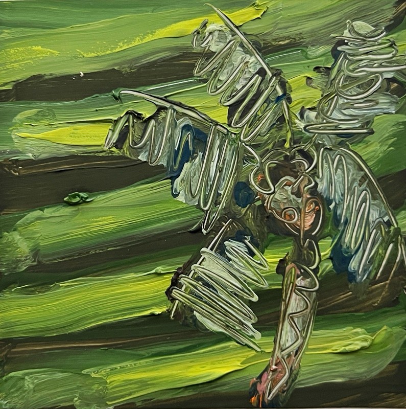 Ubud Inspired Palm Grove Art Expressive Bali Rice Terrace Impressionist Painting gallery