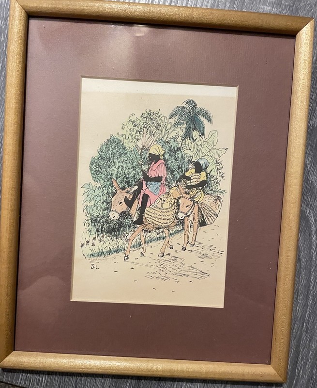 Watercolor/Pen Rendering of Regional Daily Life & Commerce by Artist J.L OOAK
