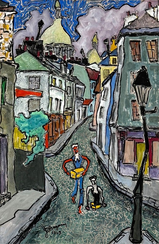 Jean-Claude Dragomir Ink & Gouache On Paper