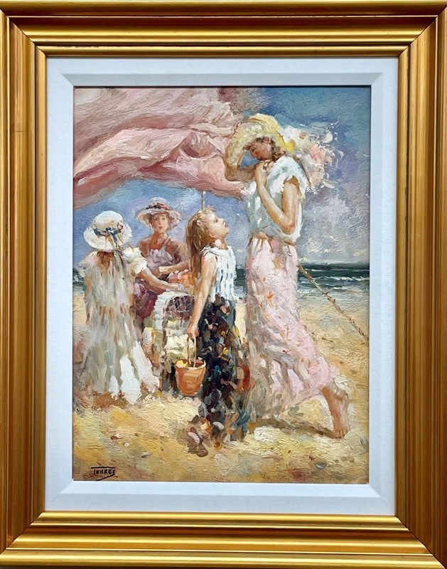 S. Torres «Mediterranean Breeze» Hand Signed Framed Original Oil Art NEW