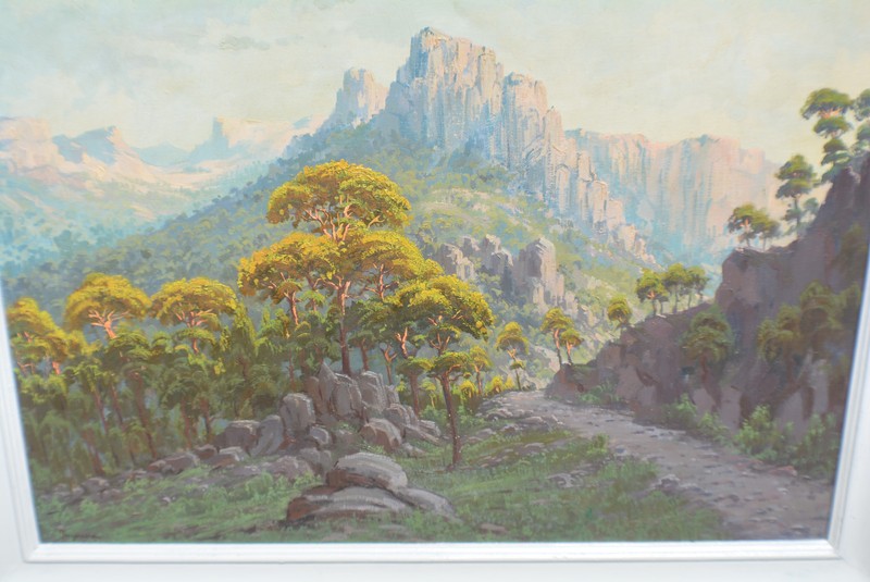 Eloy Ingrain Cardenas ne 1927 Spain Oil On Canvas in Frame 29" x 39.5" gallery