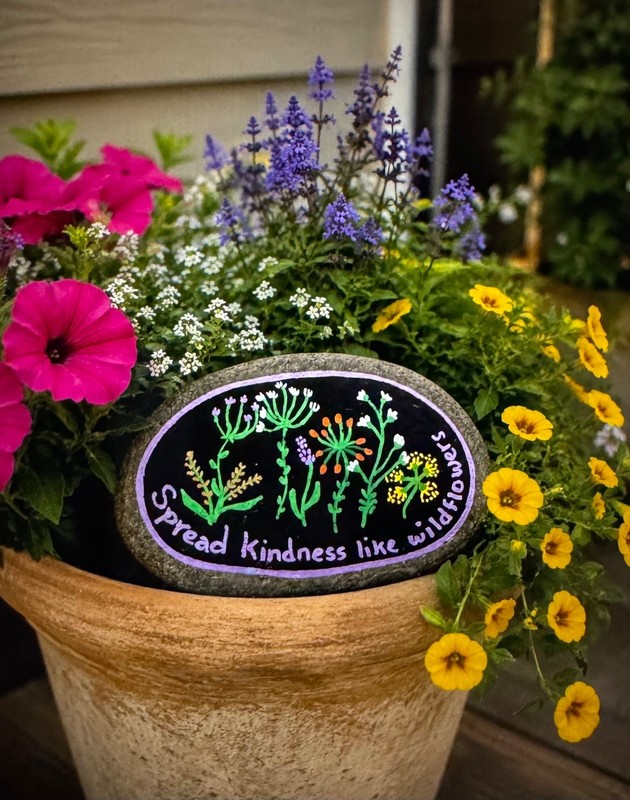 KINDNESS HAND PAINTED ROCK gallery