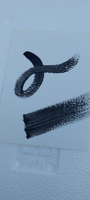G.A.Titan Impressionism Painting Abstract Black White Expressionism Small