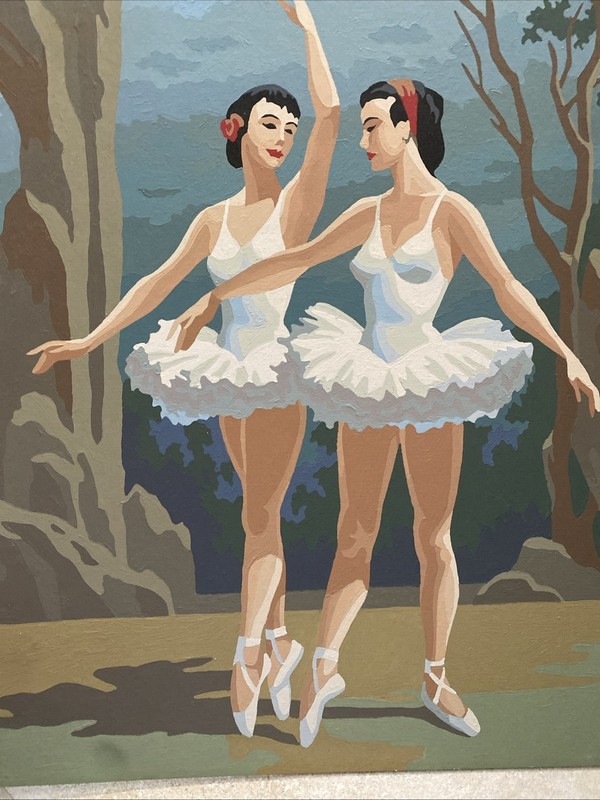 Ballerina 16x20 Paintings Lot Of 2 Unframed gallery