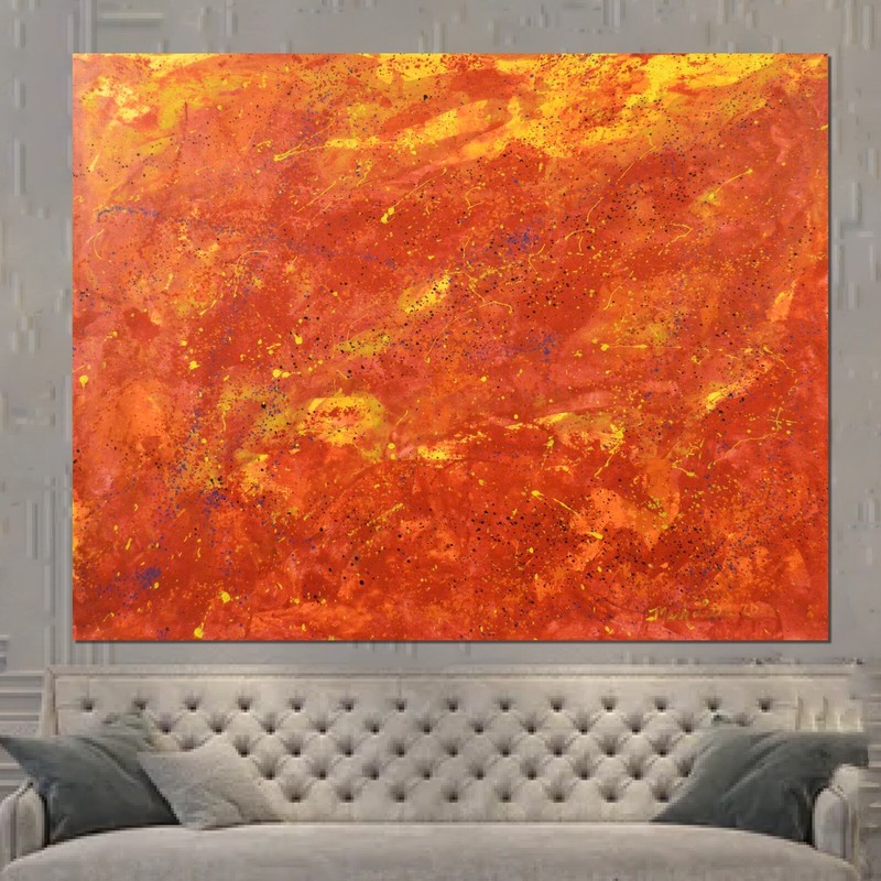 Mark Little Original Profession￼al Painting 81” X 62”(6ft 9in)Abstract Modern XL gallery
