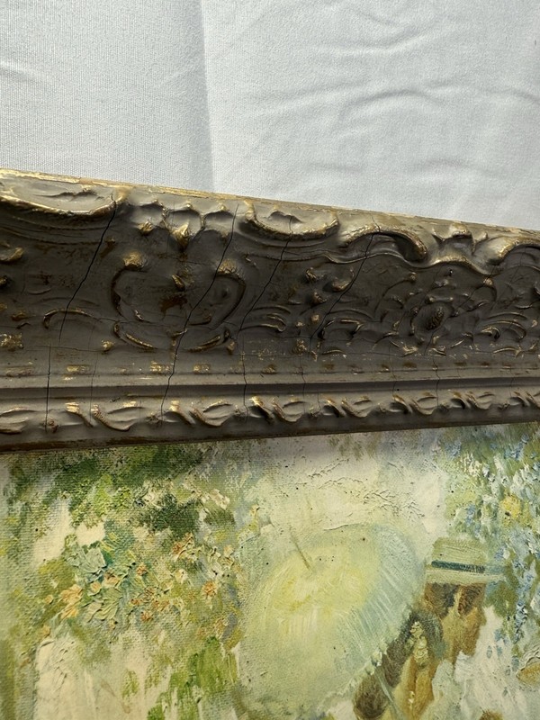Vintage Fiesta De Valencia Stevens Spanish Festival Wall Art Ornate Frame 28x24 gallery