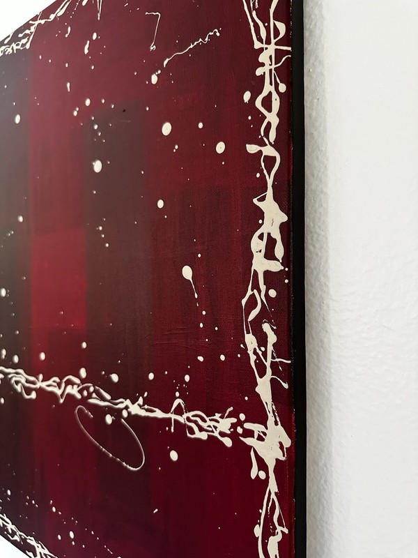 22x28 inch "Johnny Davis Abstract Acrylic on Canvas Painting - Original Artwork" gallery