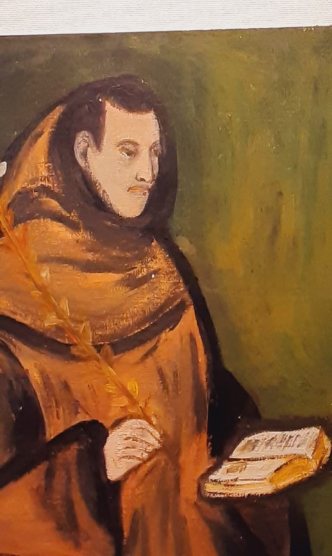 oil painting on heavy paper (9×12) by local artist