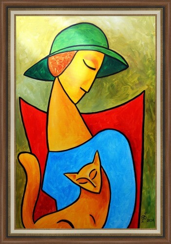 ORIGINAL OIL PAINTING canvas MODERN CONTEMPORARY ART by Pronkin 2020 INBLUE