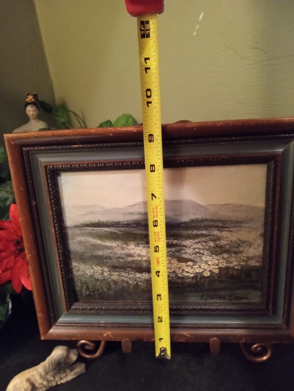 Beautiful Original Oil Painting Of Daisy's With Mountains By Phyllis Noe Pflomm gallery