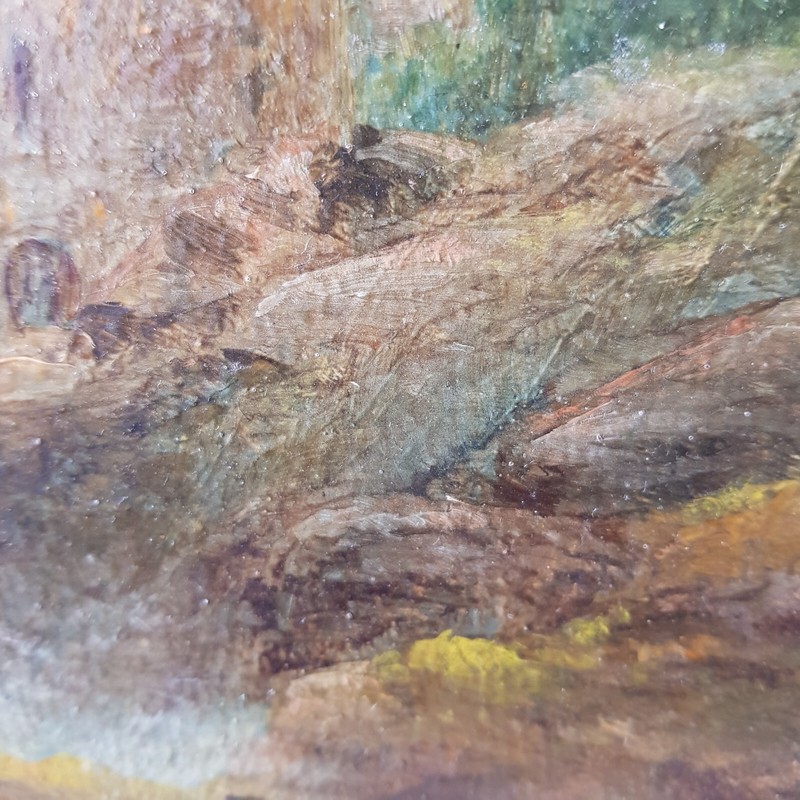 Felsige Küstenlandschaft mit einem Burg und Leuchtturm gallery