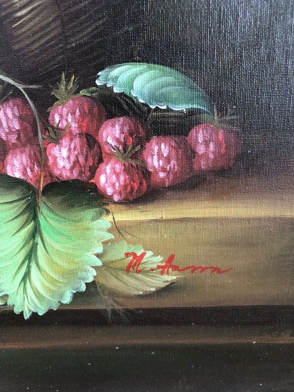 M. Aaron, Original Still Life Oil Painting, Exceptional Details-Color-Condition gallery