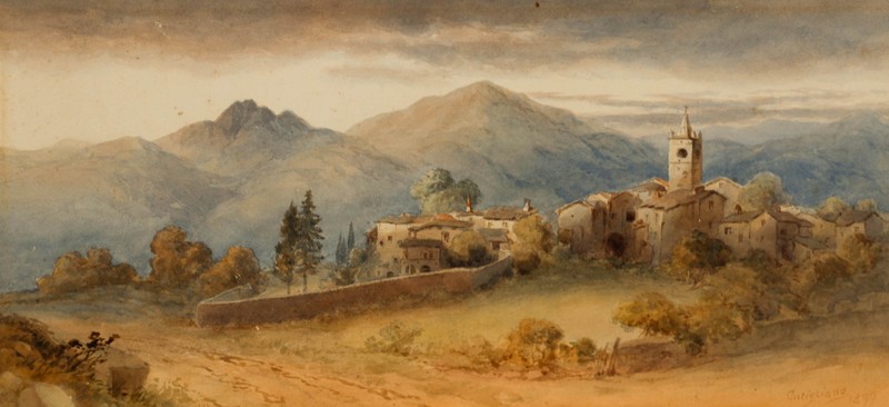 James A. Shearman (1833-1922) – Framed Late 19th Century Watercolour, Cutigliano