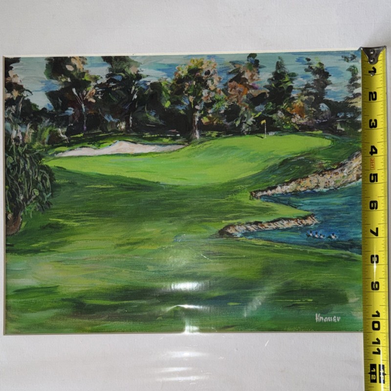 Original Bill Knauer Laguna Beach Landscape Painting, Signed,Cove Gallery Artist gallery