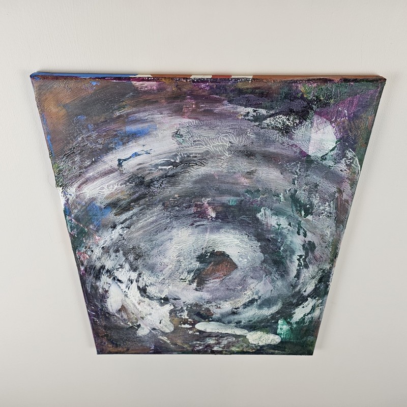ART - Signed Modern Abstract Original Painting 20x16 Stretched Canvas Art gallery