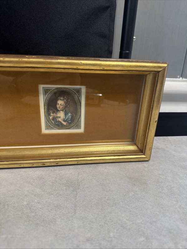 Vintage Andrew Kolb & Son Horizontal Gold Framed Victorian Women #1160 ms2 gallery
