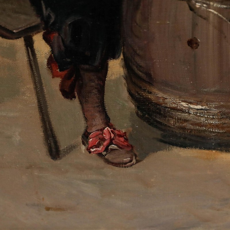 Georges Appert (1850-1934) - Late 19th Century Oil, A Strong Hand gallery