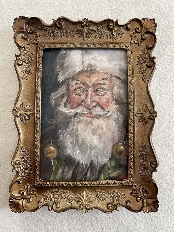 Original Oil Painting- Santa Portrait