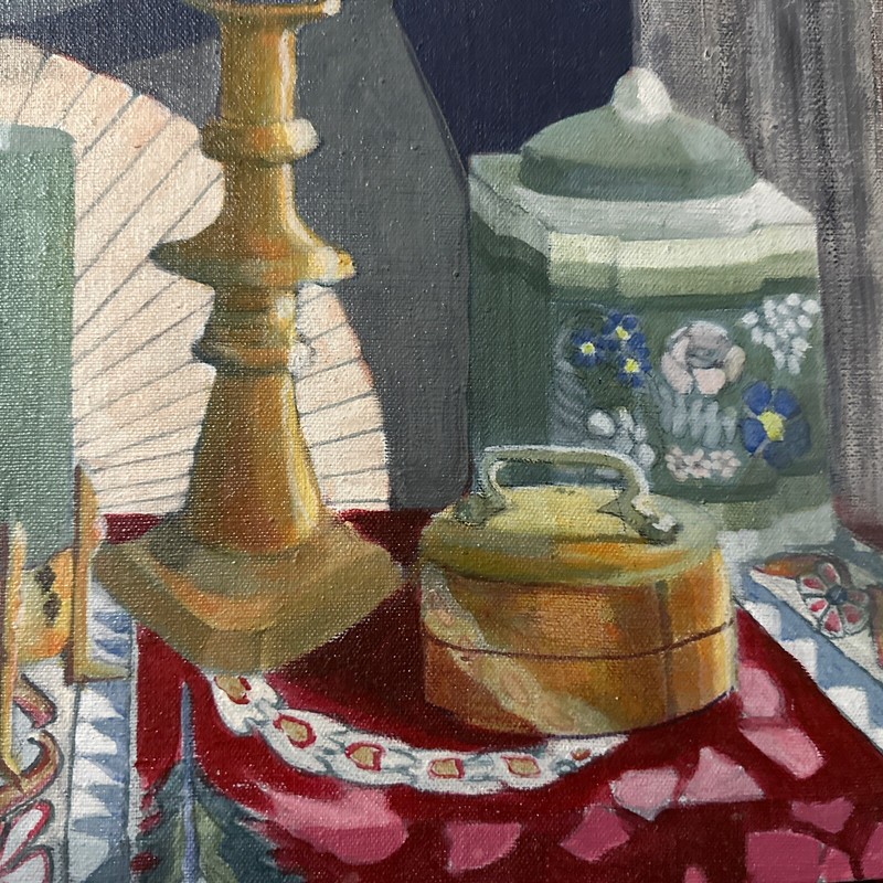 Oil Painting Still Life Reflection, Shadow, Light 12-25 1971 Dennis Gareis gallery