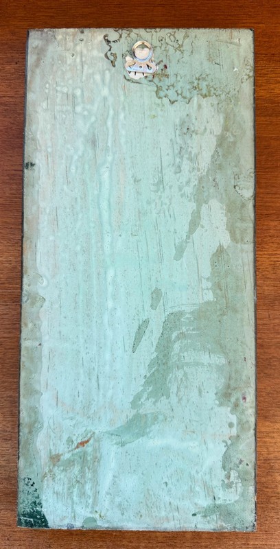Jan McPherson Hand Painted Reclaimed Wood Panel Girl Green & Yellow Signed 1960s gallery