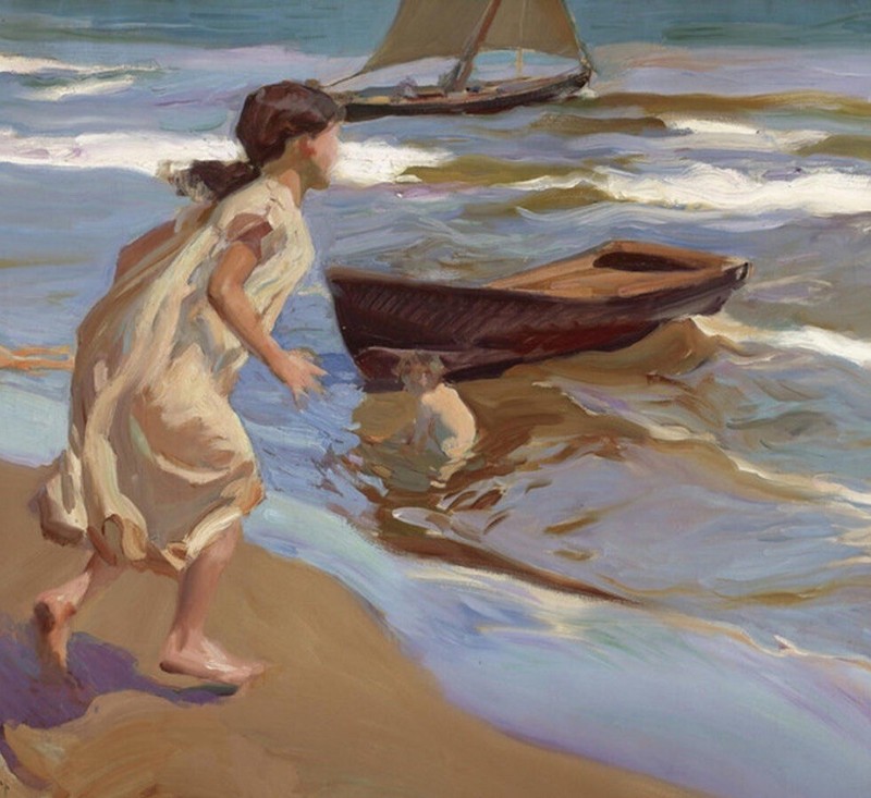 Joaquín Sorolla oil painting on canvas signed gallery